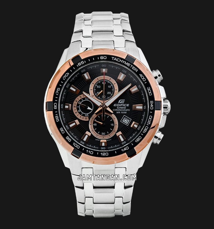 Casio Edifice EF-539D-1A5VUDF Chronograph Black Dial Stainless Steel Band