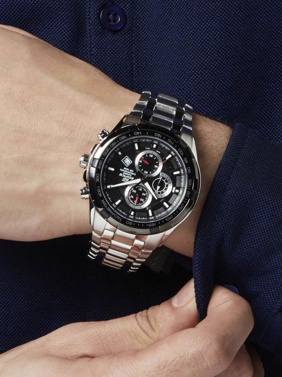 Casio Edifice EF-539D-1AVDF Chronograph Black Dial Stainless Steel Band