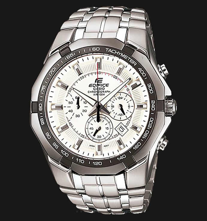 Casio Edifice Chronograph EF-540D-7AVUDF White Dial Stainless Steel