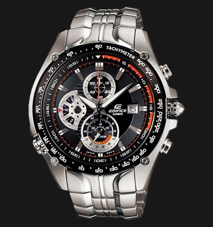 Casio Edifice EF-543D-1AVDF Chronograph Tachymeter Stainless Steel Watch