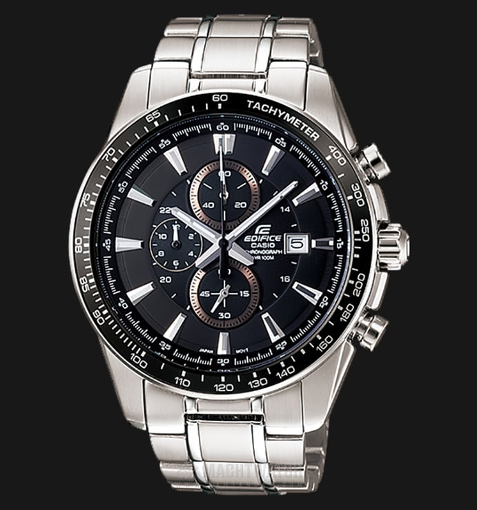 Casio Edifice EF-547D-1A1VDF Chronograph Tachymeter Stainless Steel Watch