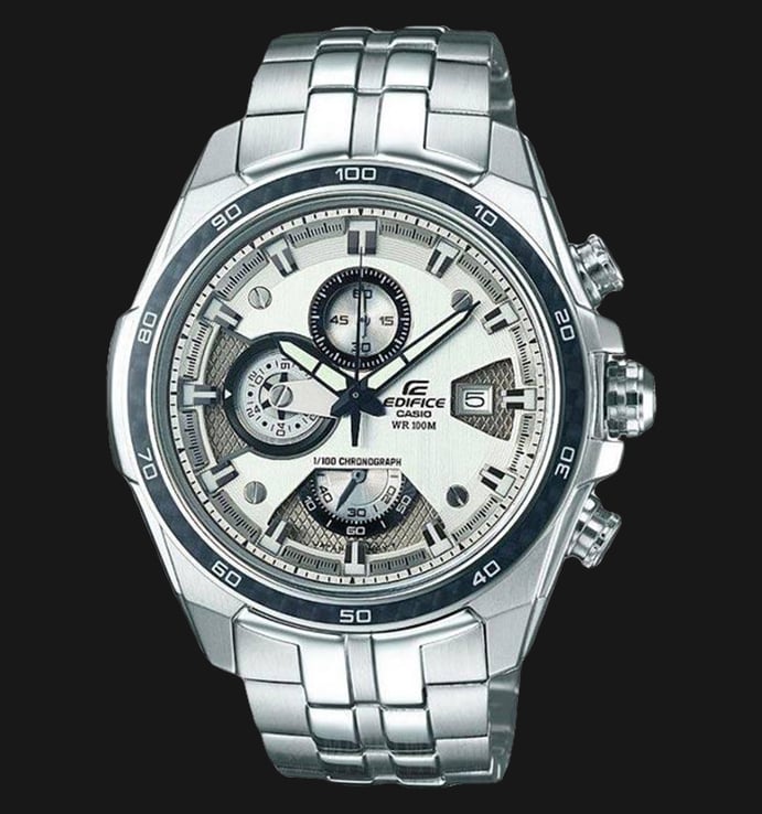 Casio Edifice CHRONOGRAPH EF-565D-7AVDF White Dial Stainless Steel Watch