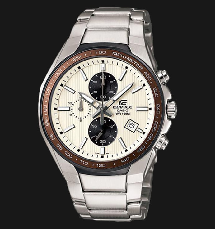 Casio Edifice CHRONOGRAPH EF-567D-5AVDFWhite Dial Stainless Steel Watch