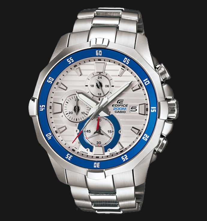 Casio Edifice CHRONOGRAPH EFM-502D-7AVDF White Dial Stainless Steel Watch