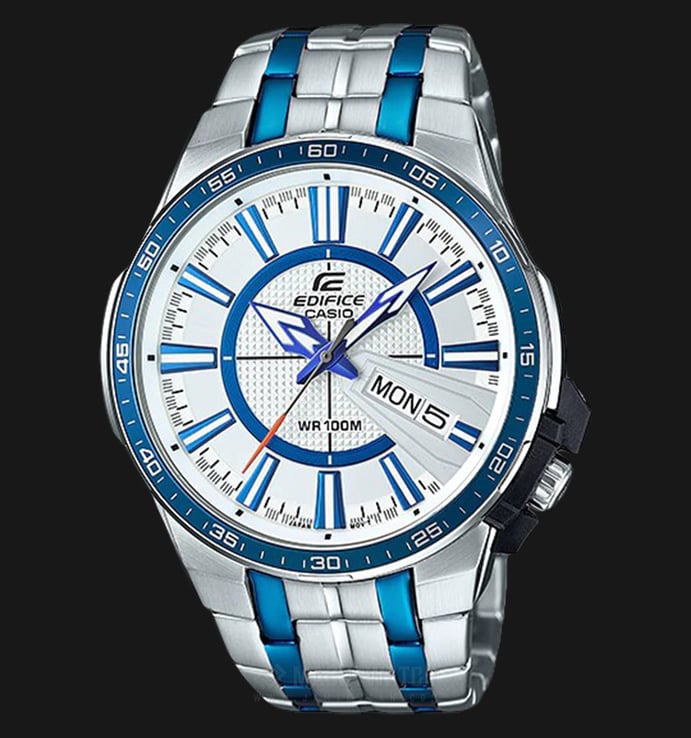 Casio Edifice EFR-106BB-7AVUDF Silver Dial Dual Tone Stainless Steel Watch