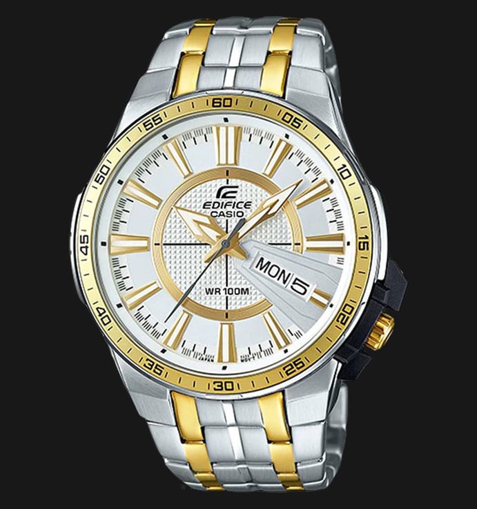 Casio Edifice EFR-106SG-7A9VUDF White Dial Dual Stainless Steel Strap