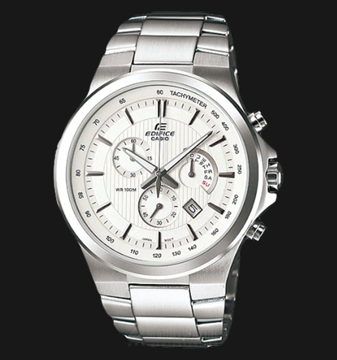Casio Edifice EFR-500D-7AVUDF White Dial Stainless Steel Strap