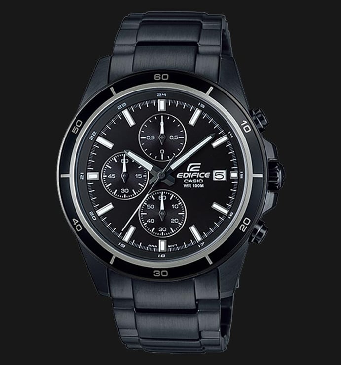 Casio Edifice EFR-526BK-1A1VUDF Chronograph Black Dial Black Stainless Steel Strap