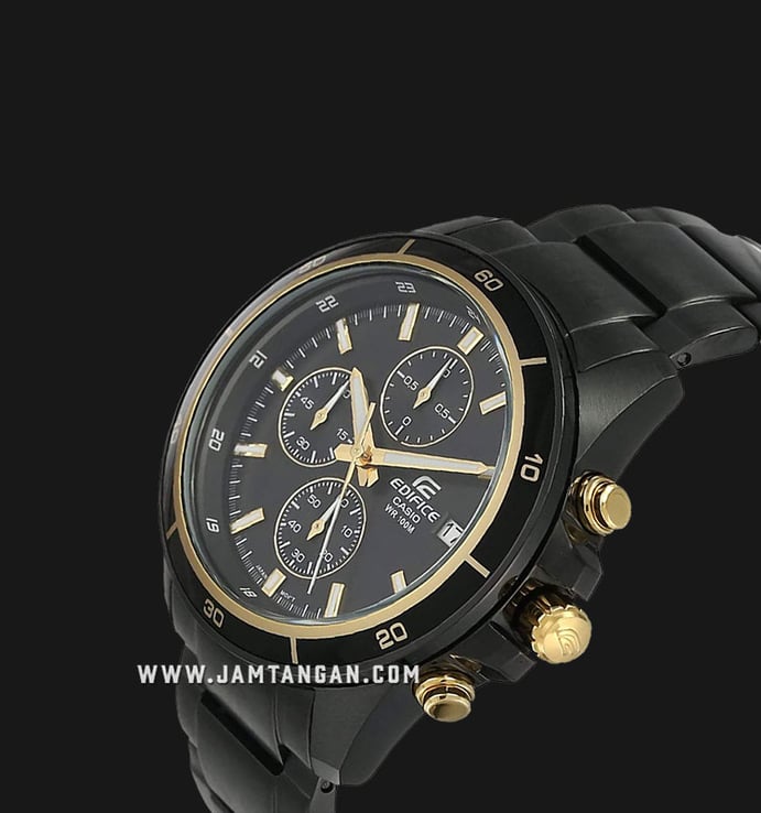 Casio Edifice EFR-526BK-1A9VUDF Chronograph Black Dial Black Stainless Steel Strap