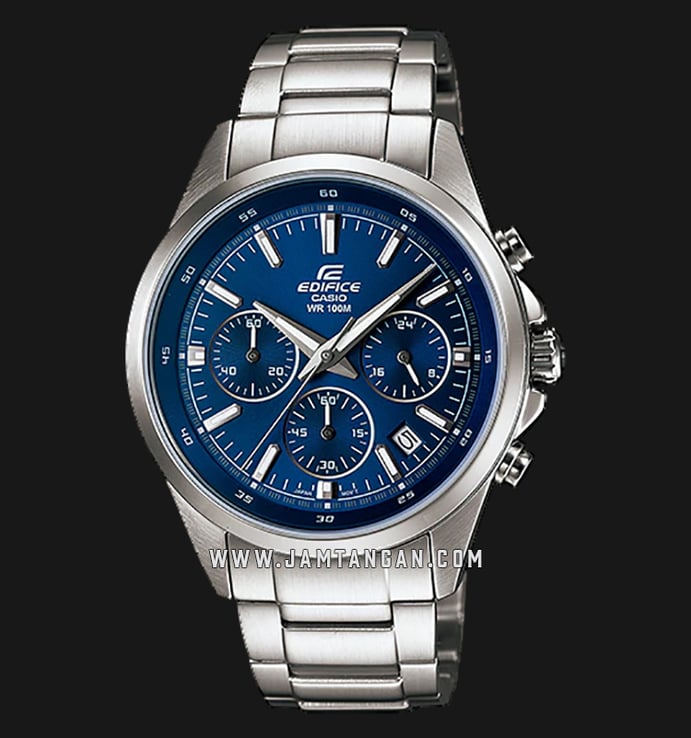 Casio Edifice EFR-527D-2AVUDF Chronograph Men Blue Dial Stainless Steel Strap
