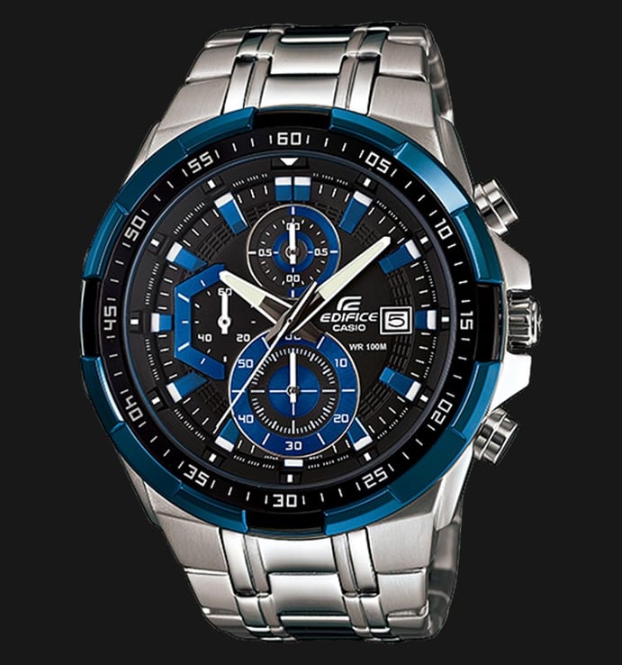 Casio Edifice EFR-539D-1A2VUDF Chronograph Men Dual Tone Dial Stainless Steel Band