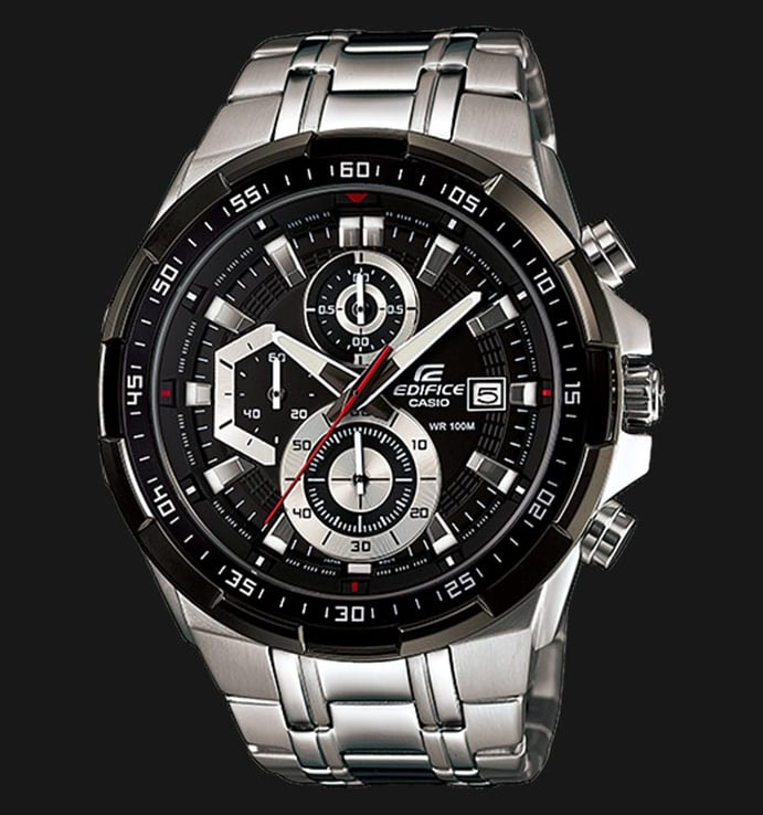 Casio Edifice EFR-539D-1AVUDF Chronograph Men Black Dial Stainless Steel Band