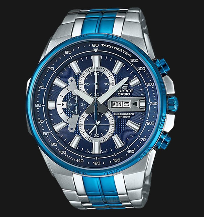 Casio Edifice CHRONOGRAPH EFR-549BB-2AVUDF Blue Dial Dual Tone Stainless Steel Watch