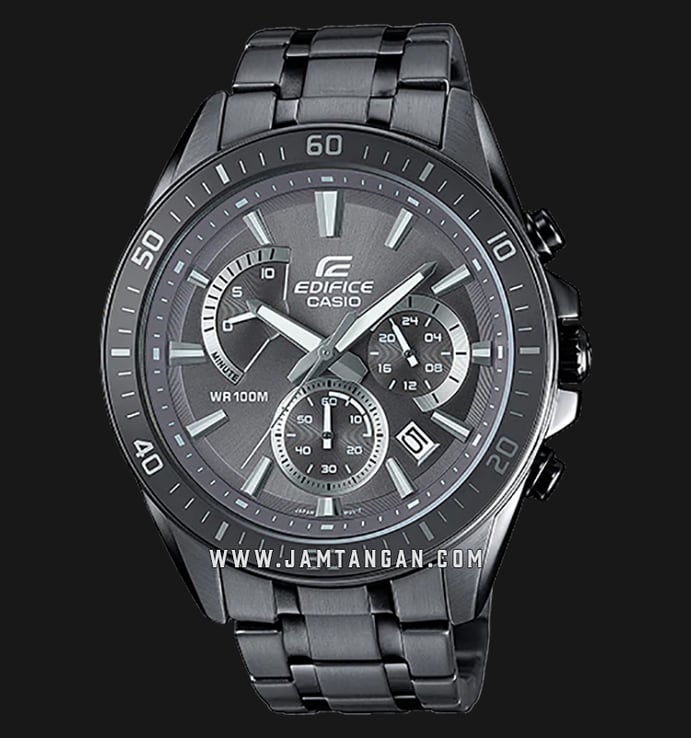 Casio Edifice EFR-552GY-8AVUDF Chronograph Men Grey Dial Grey Stainless Steel Strap