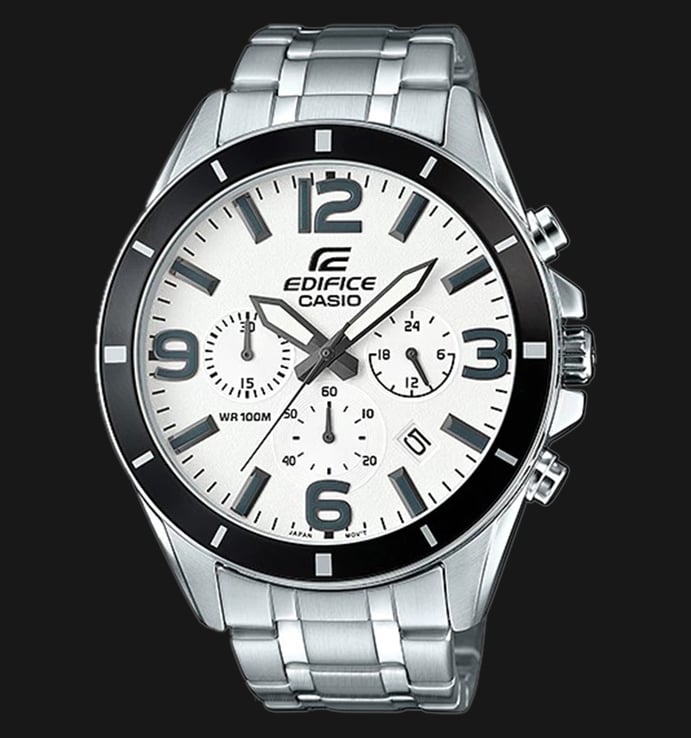 Casio Edifice CHRONOGRAPH EFR-553D-7BVUDF White Dial Stainless Steel Strap