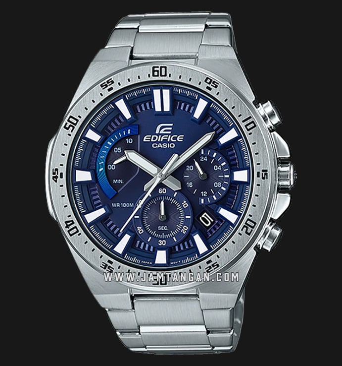 Casio Edifice EFR-563D-2AVUDF Chronograph Men Blue Dial Stainless Steel Strap