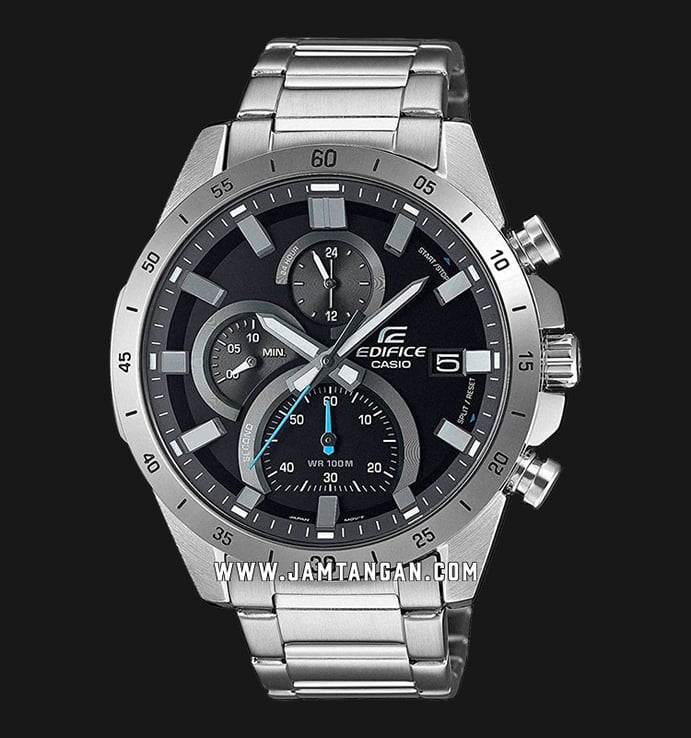 Casio Edifice EFR-571D-1AVUDF Chronograph Black Dial Stainless Steel Strap