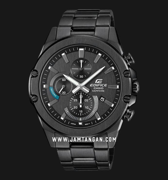 Casio Edifice EFR-S567DC-1AVUDF Chronograph Men Black Dial Black Stainless Steel Band