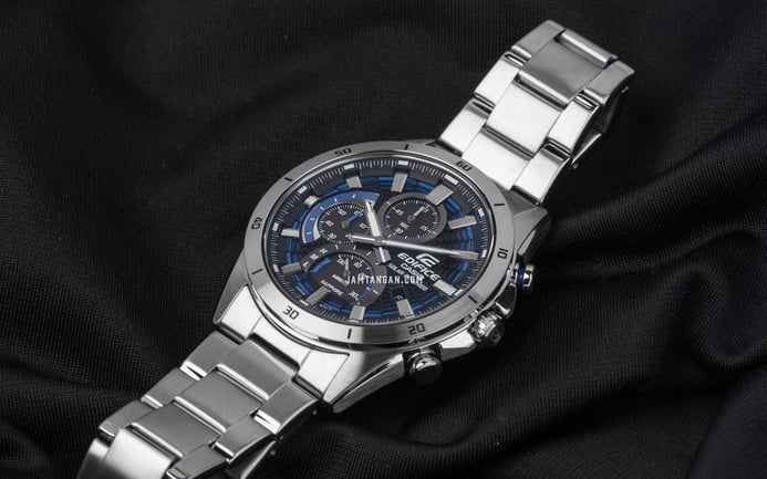 Casio Edifice EFS-S610D-1AVUDF Slim Blue Line Dial Stainless Steel Band