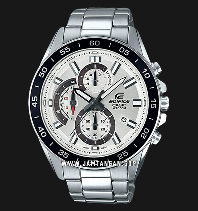 Casio Edifice EFV-550D-7AVUDF Chronograph Men Silver Dial Stainless Steel Band