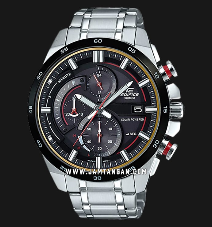 Casio Edifice EQS-600DB-1A4UDF Chronograph Black Dial Stainless Steel Strap