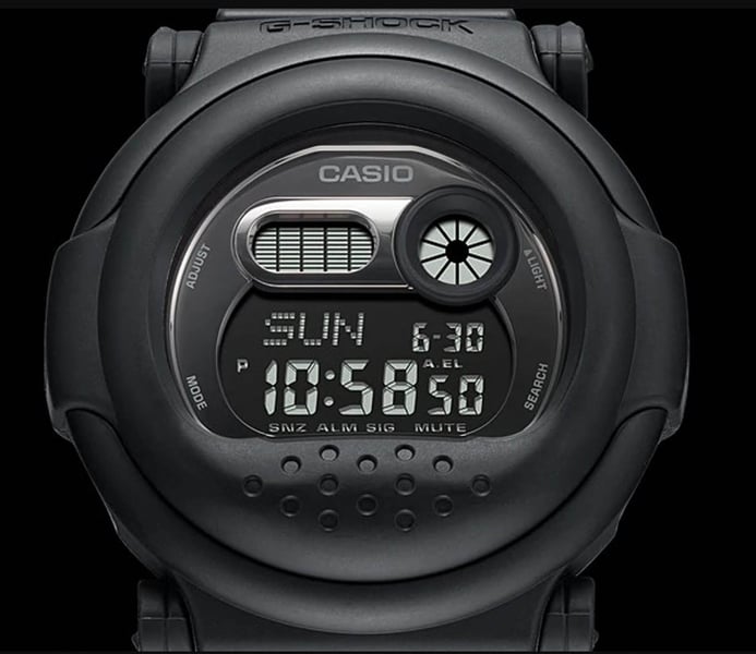 Casio G-Shock G-001BB-1DR Special Color Model Digital Dial Black Resin Band
