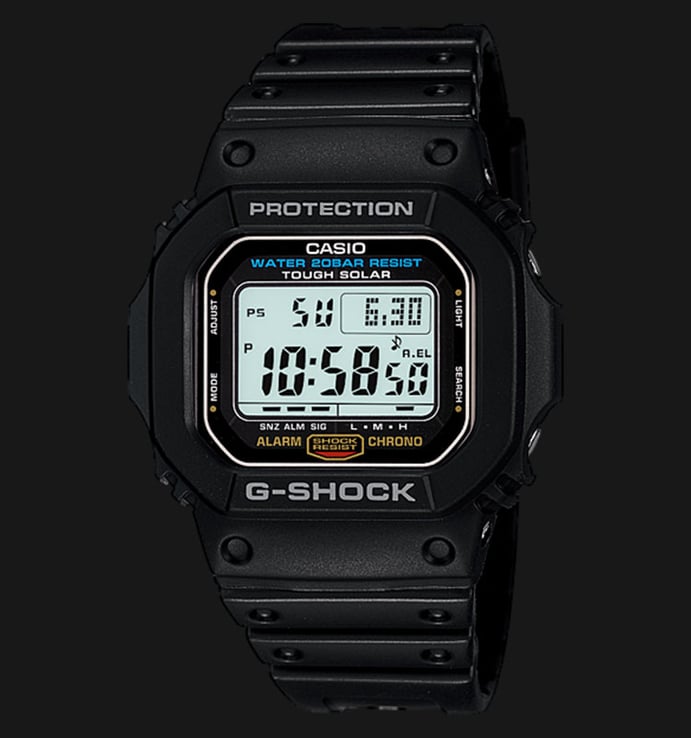 Casio G-Shock G-5600E-1DR Digital Dial Black Resin Strap
