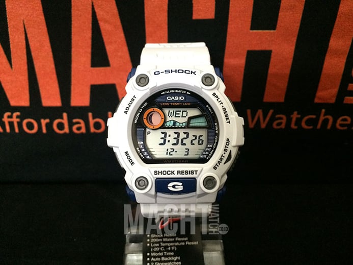 Casio G-Shock G-7900A-7DR Digital Dial White Resin Band