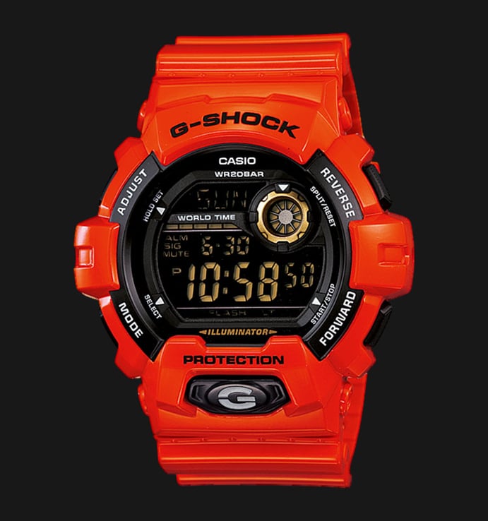 Casio G-Shock G-8900A-4DR Black Digital Dial Orane Resin Strap