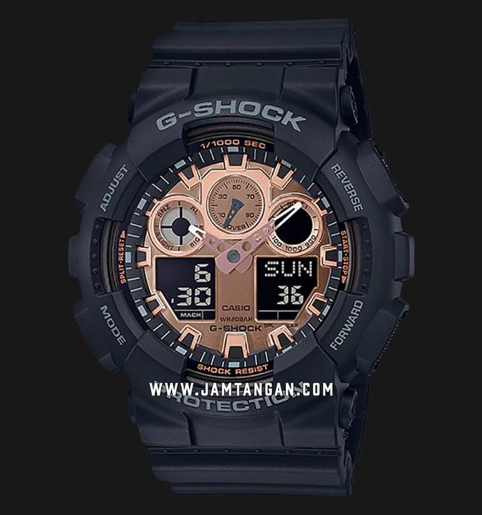 Casio G-Shock GA-100MMC-1ADR Digital Analog Dial Black Resin Strap