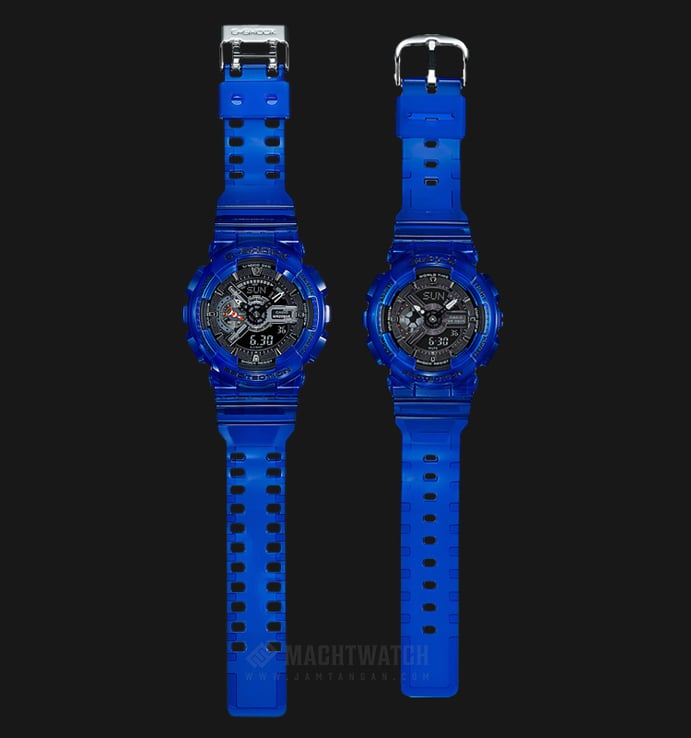 Casio G-Shock GA-110CR-2ADR_BA-110CR-2ADR Couple Aqua Planet Blue Resin Strap