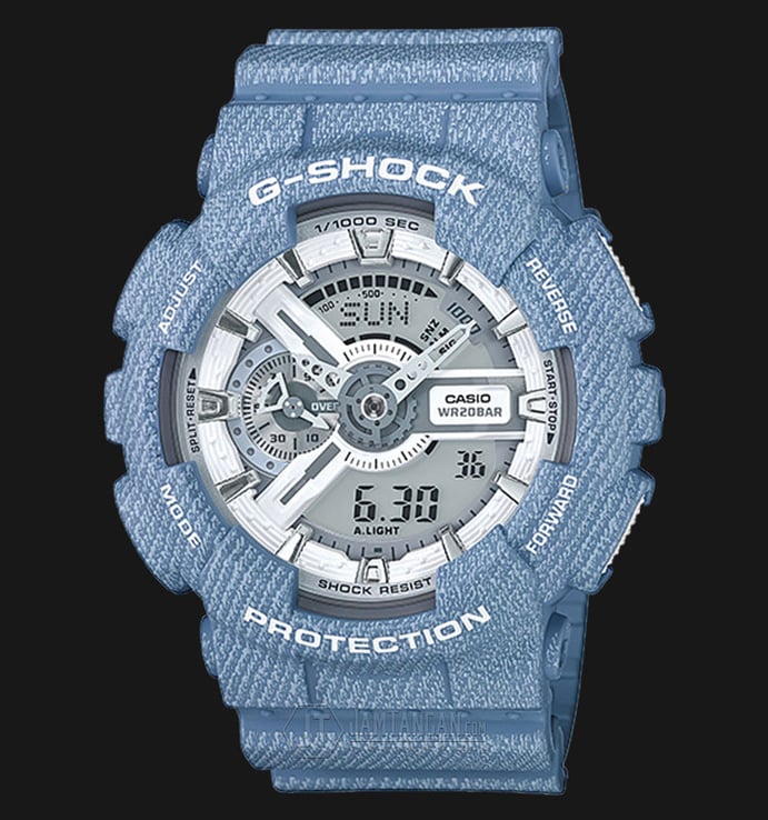 Casio G-Shock GA-110DC-2A7DR - Water Resistance 200M Light Blue Resin Band
