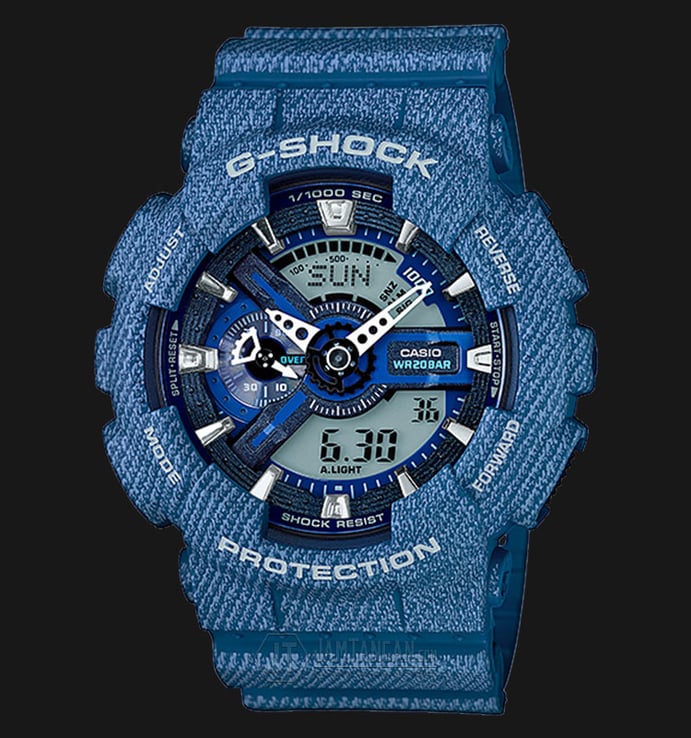 Casio G-Shock GA-110DC-2ADR - Water Resistance 200M Blue Resin Band
