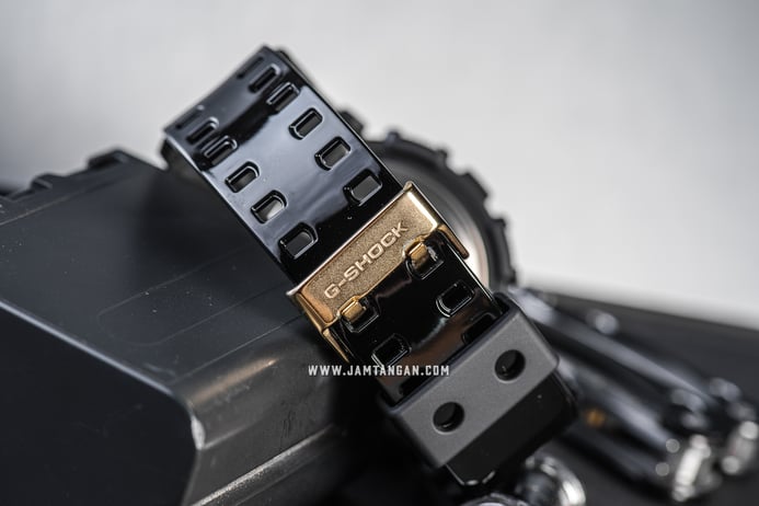 Casio G-Shock GA-110GB-1ADR Black and Gold Series Digital Analog Dial Black Resin Band