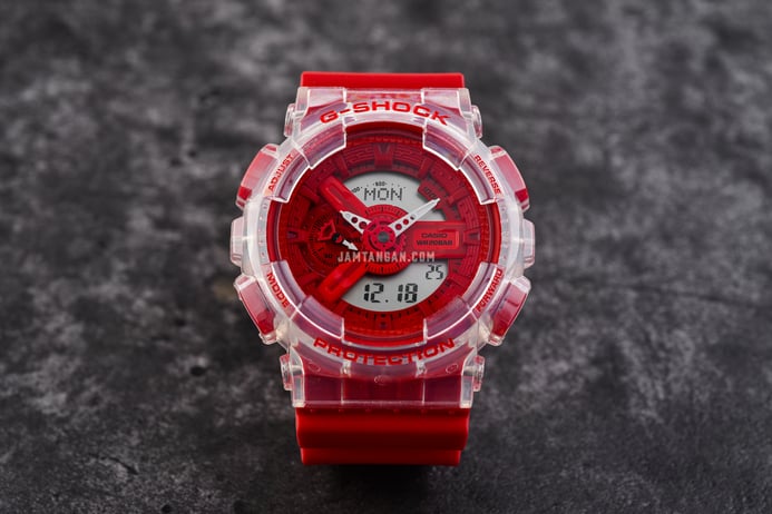 Casio G-Shock GA-110GL-4ADR Lucky Drop Series Inspired Capsule Toy Vending Machines Red Resin Band