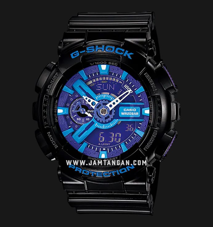 Casio G-Shock G-Classic GA-110HC-1AJF Hyper Color Digital Analog Dial Black Resin Band