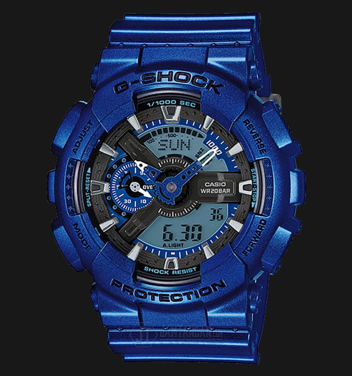 Casio G-Shock GA-110NM-2ADR - Water Resistance 200M Blue Metalic Resin Band