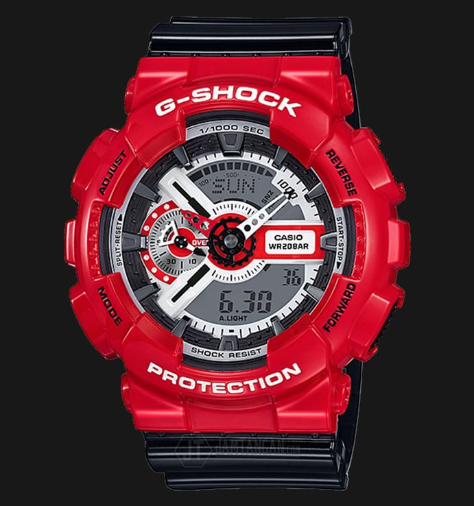 Casio G-Shock GA-110RD-4ADR - Water Resistance 200M Red/Black Resin Band