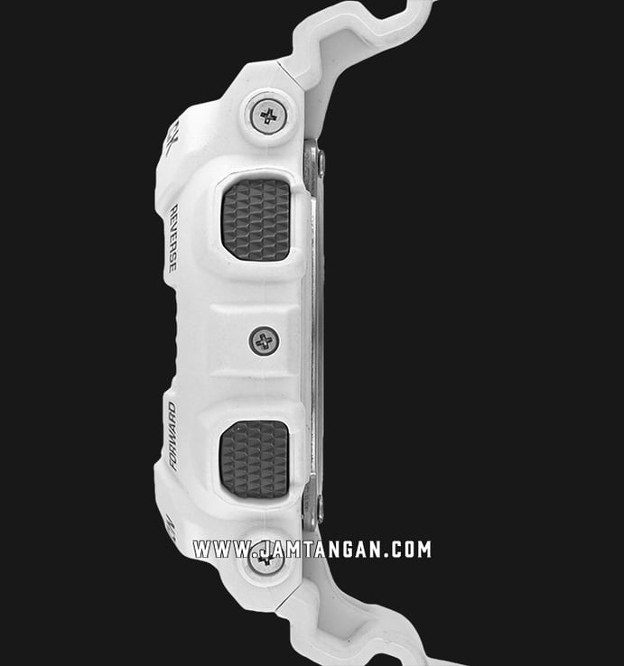 Casio G-Shock GA-110RG-7ADR Black Digital Analog Dial White Resin Band