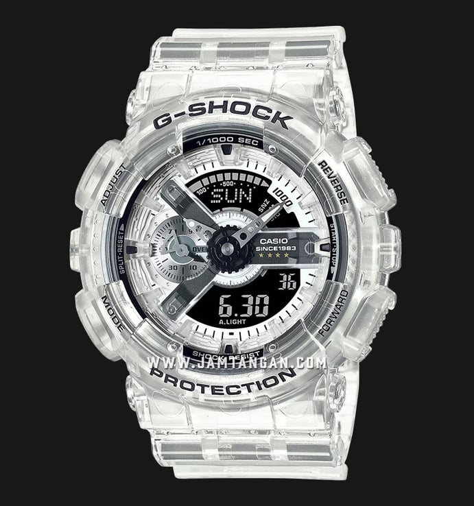 Casio G-Shock GA-114RX-7ADR 40th Anniversary Clear Remix Digital Analog Transparent Band