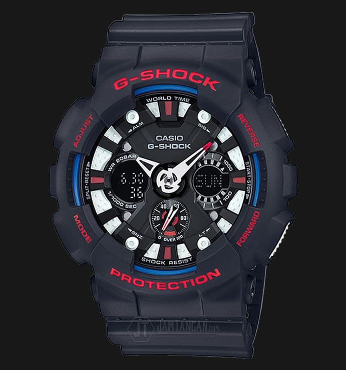 Casio G-Shock GA-120TR-1ADR - Water Resistance 200M Dark Blue Resin Band