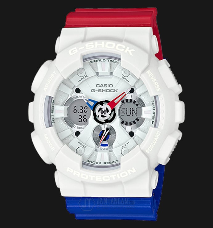 Casio G-Shock GA-120TRM-7ADR - Water Resistance 200M Tricolor Resin Band