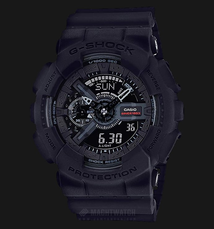Casio G-Shock Anniversary 35th Limited Model GA-135A-1ADR Black Dial Black Resin Strap