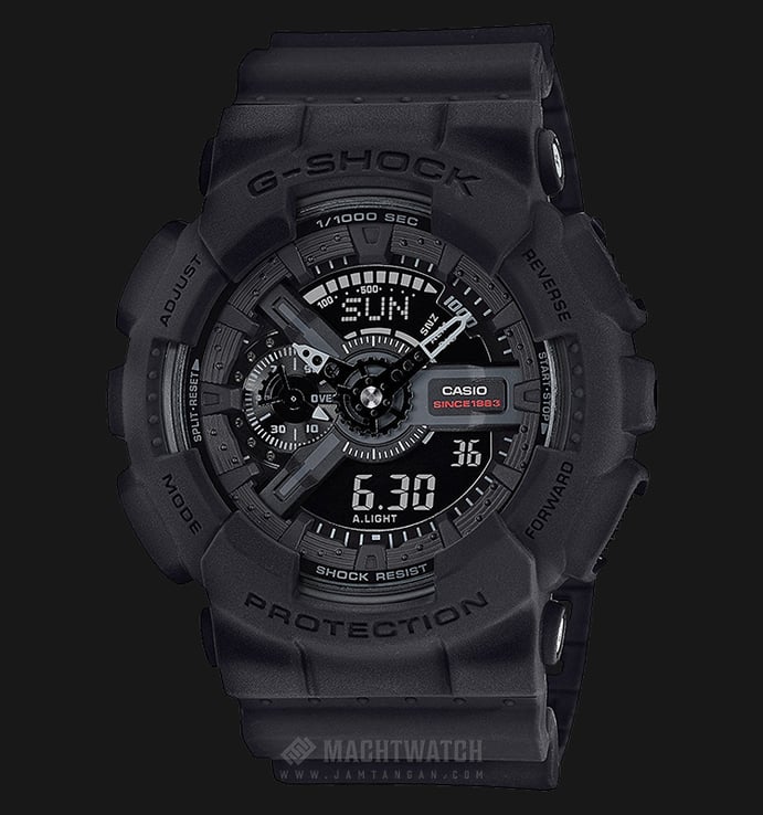Casio G-Shock Anniversary Limited Models GA-135A-1AJR Men Digital Analog Dial Black Resin Strap