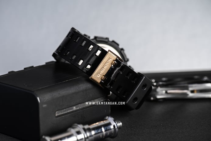 Casio G-Shock GA-140GB-1A1DR Garish Color Series Men Gold Digital Analog Dial Black Resin Band