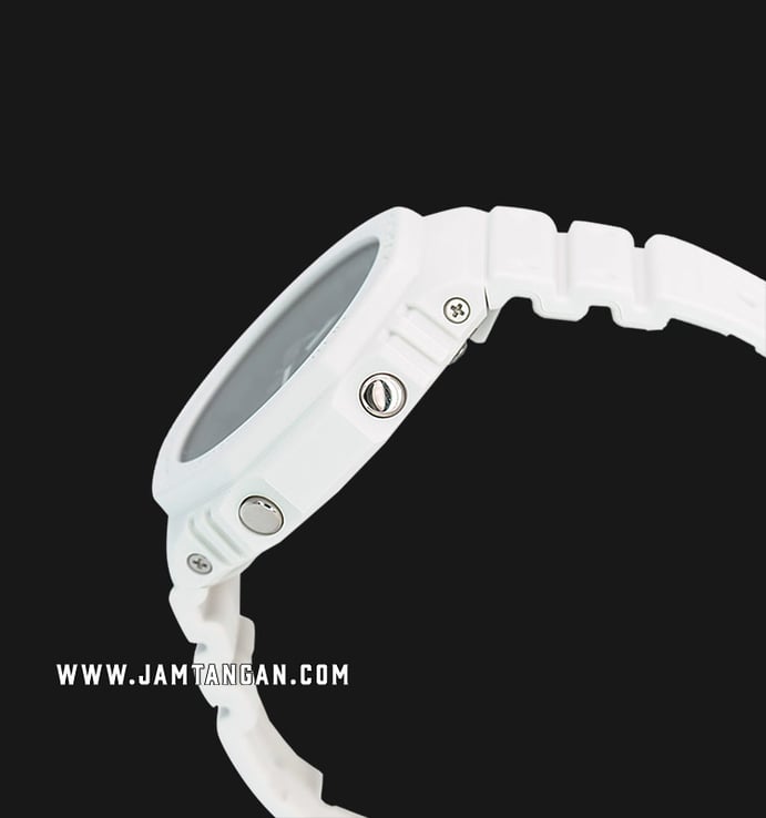 Casio G-Shock GA-2100-7ADR CasiOak Black Digital Analog Dial White Resin Band