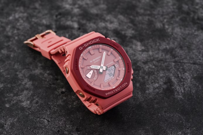 Casio G-Shock GA-2110SL-4A4DR CasiOak Pink Series For Spring And Summer Pink Resin Band