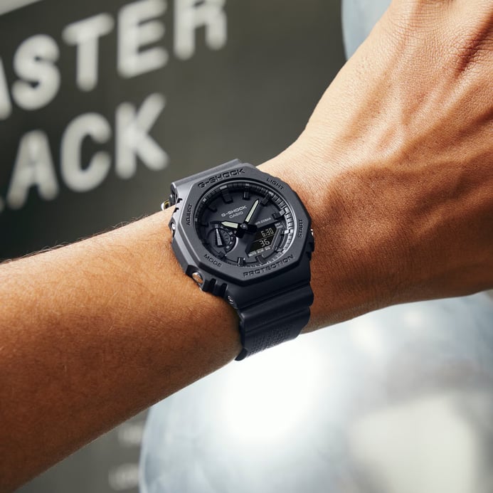 Casio G-Shock GA-2140RE-1ADR 40th Anniversary REMASTER BLACK Resin Band Limited Edition