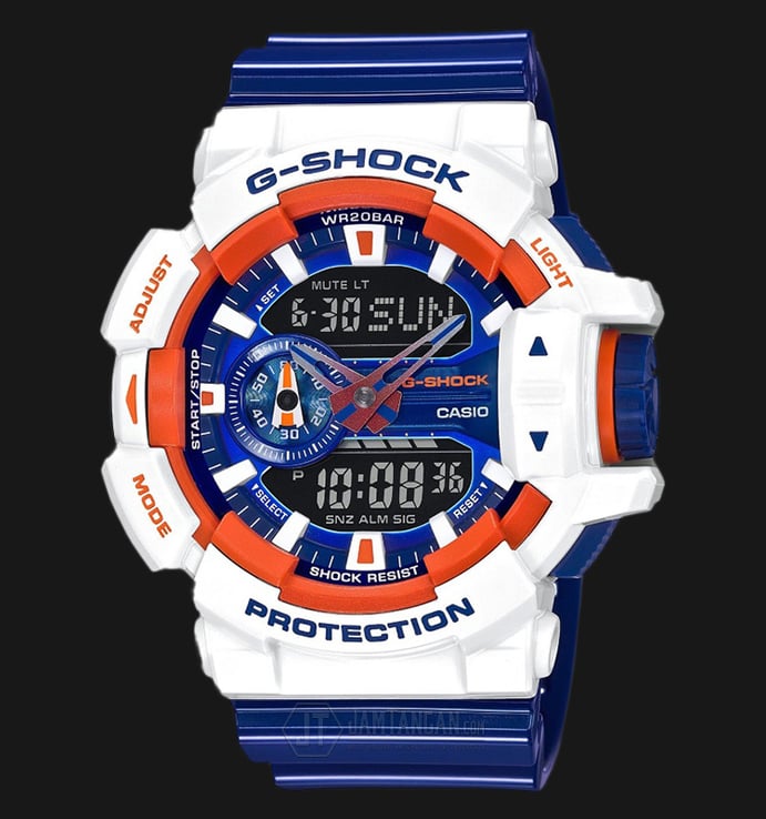 Casio G-Shock GA-400CS-7ADR - Water Resistance 200M Blue Resin Band