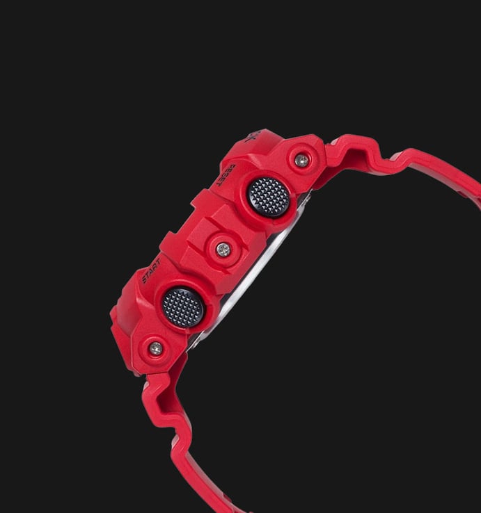 Casio G-Shock GA-700-4ADR Men Digital Analog Dial Red Resin Band